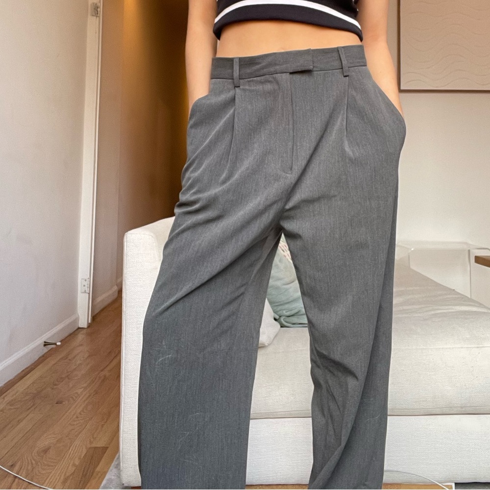 Djerf Avenue Gray Women's Trousers pants